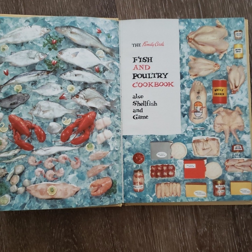 1955 Vintage The Family Circle Fish and Poultry Cookbook, Hardcover Illustrated - Picture 6 of 15